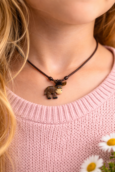 Eselkette mit Holzanhänger