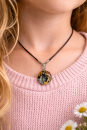 Eselkette mit Glasanhänger